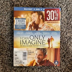 Blu Ray DVD I Can Only Imagine movie new family friendly